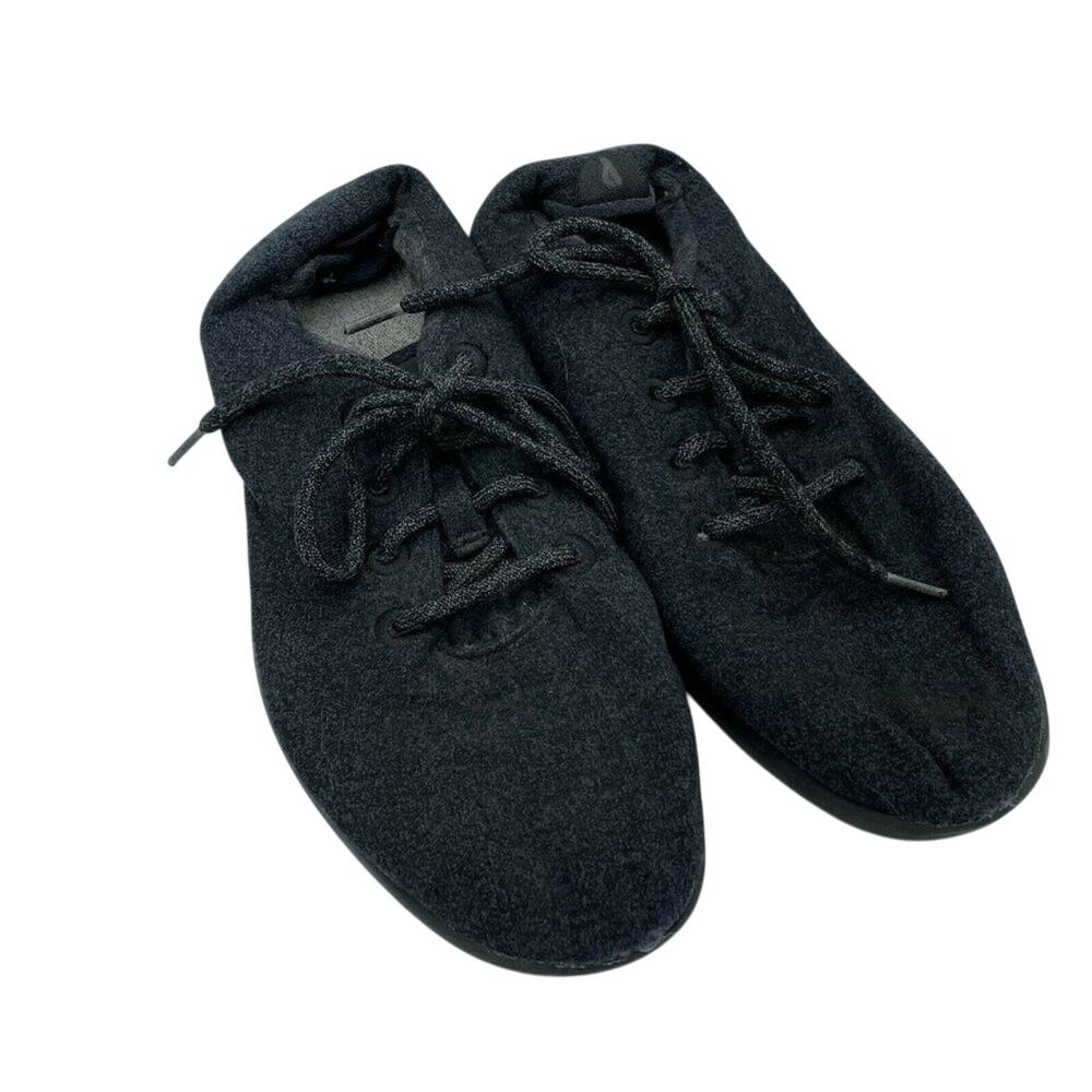 Allbirds Mens Wool Runner 0219 NV1 Black Lace Up Low Top Athletic Shoes Size 10